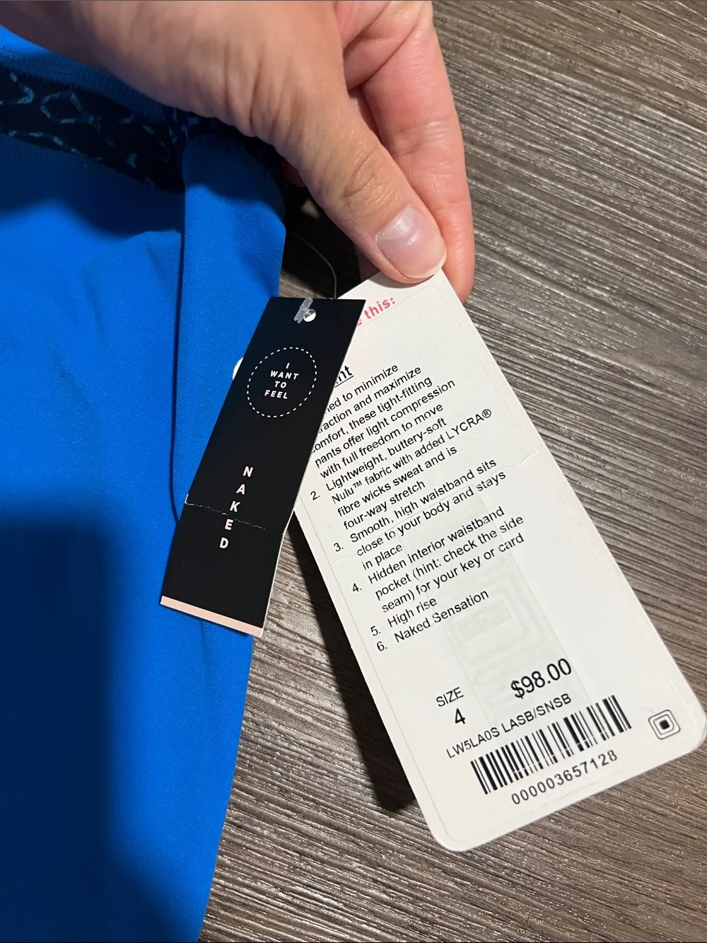 Rare original align first release NWT size 4 blue